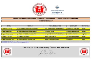 calendario T.R.C.I. 2017